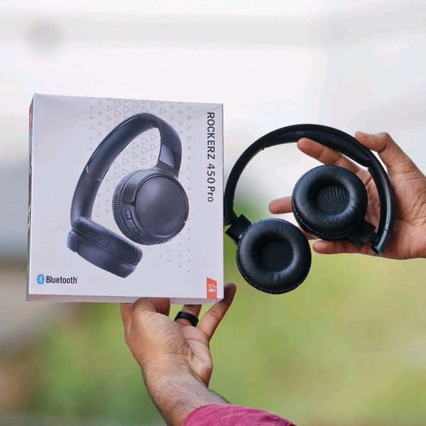 Wireless Earphone Headphones With Microphone Lightweight, For Music Lovers & Professionals - Suitable for Travel, Office & Home, 5-6 Hours Playback Time - 1 Month Cybzone Warranty