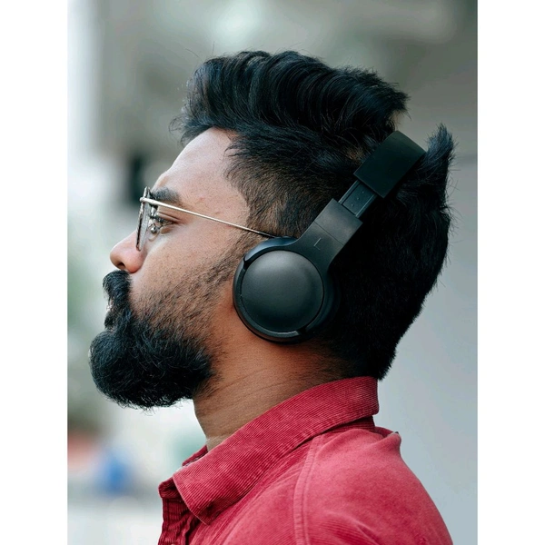 Wireless Earphone Headphones With Microphone Lightweight, For Music Lovers & Professionals - Suitable for Travel, Office & Home, 5-6 Hours Playback Time - 1 Month Cybzone Warranty