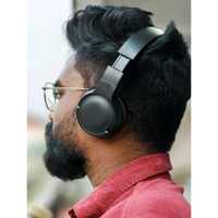 Wireless Earphone Headphones With Microphone Lightweight, For Music Lovers & Professionals - Suitable for Travel, Office & Home, 5-6 Hours Playback Time - 1 Month Cybzone Warranty
