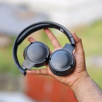 Wireless Earphone Headphones With Microphone Lightweight, For Music Lovers & Professionals - Suitable for Travel, Office & Home, 5-6 Hours Playback Time - 1 Month Cybzone Warranty
