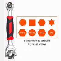 Tiger Wrench Universal 48 in 1 Socket Wrench Multifunction Wrench Tool with 360 Degree Rotating Head Magnetic Spanner Tool for Home and Car Repair Tool Works.