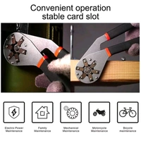 Multi-Function Hexagon Universal Wrench Adjustable Bionic Plier Spanner Repair Hand Tool (Small) Single Sided Bionic Wrench Household Repairing Wrench Hand Tool