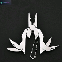 Mini Portable Pocket Plier Keychain Hand Tool Kit, Portability and Functionality with Our Stainless Steel Multifunctional Folding Plier Screwdriver Pocket Tool Set