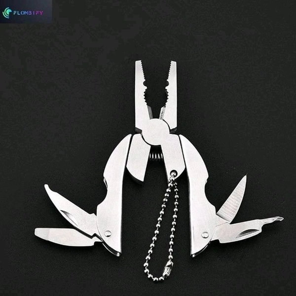 Mini Portable Pocket Plier Keychain Hand Tool Kit, Portability and Functionality with Our Stainless Steel Multifunctional Folding Plier Screwdriver Pocket Tool Set