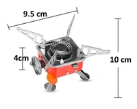 Portable Picnic, Camping Aluminum Gas Stove Ultra Light Folding Furnace Outdoor Metal Camping Gas Stove Picnic Cooking Gas Burners Folding Stove