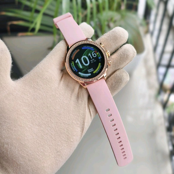 Smartwatch Gen 9 High Quality Model | Diamond Design With Dual Belts | One Silicon Strap And One Metal  - 1 Month Cybzone Warranty