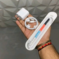 i-Phone Charging Combo Set, iPhone Usb C 20w Power Adapter, i-Phone Usb C To Lightning And Cable Protector With 6 Month Cybzone Warranty - 6 Months Cybzone Warranty