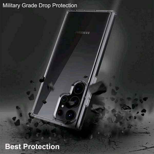 Keephone Back Cover for Samsung S24 Series Magsafe Back Case magnetic charging Non-yellowing Transparent Crystal Clear (Transparent, Hard Case) - Samsung S24