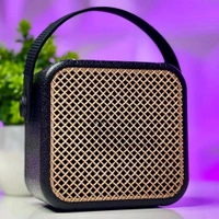 First Time In India | Heavy Bass Portable Bluetooth Speaker With Wireless Mic | Ultra Clear Sound Quality (Pack of 1) - 1 Month Cybzone Warranty, Black