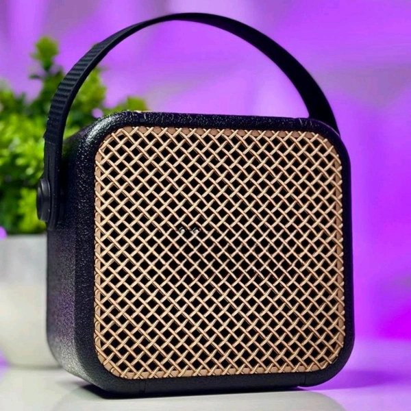 First Time In India | Heavy Bass Portable Bluetooth Speaker With Wireless Mic | Ultra Clear Sound Quality (Pack of 1) - 1 Month Cybzone Warranty, Black