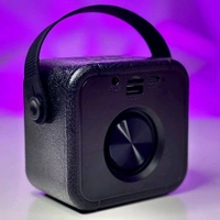 First Time In India | Heavy Bass Portable Bluetooth Speaker With Wireless Mic | Ultra Clear Sound Quality (Pack of 1) - 1 Month Cybzone Warranty, Black