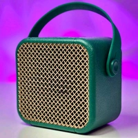 First Time In India | Heavy Bass Portable Bluetooth Speaker With Wireless Mic | Ultra Clear Sound Quality (Pack of 1) - 1 Month Cybzone Warranty, Green