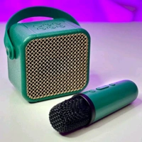 First Time In India | Heavy Bass Portable Bluetooth Speaker With Wireless Mic | Ultra Clear Sound Quality (Pack of 1) - 1 Month Cybzone Warranty, Green