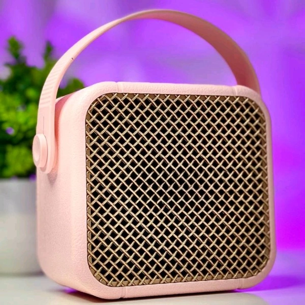 First Time In India | Heavy Bass Portable Bluetooth Speaker With Wireless Mic | Ultra Clear Sound Quality (Pack of 1) - 1 Month Cybzone Warranty, Pink