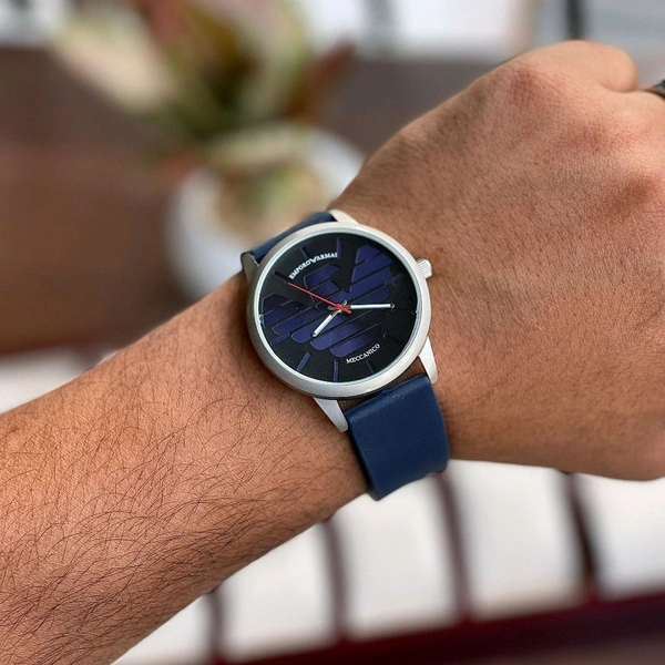 Buy 1 Get 1 Free Offer | Emporo Armai Quartz Movement Watch With High Quality Strap Best finishing Body & Case - SRV1