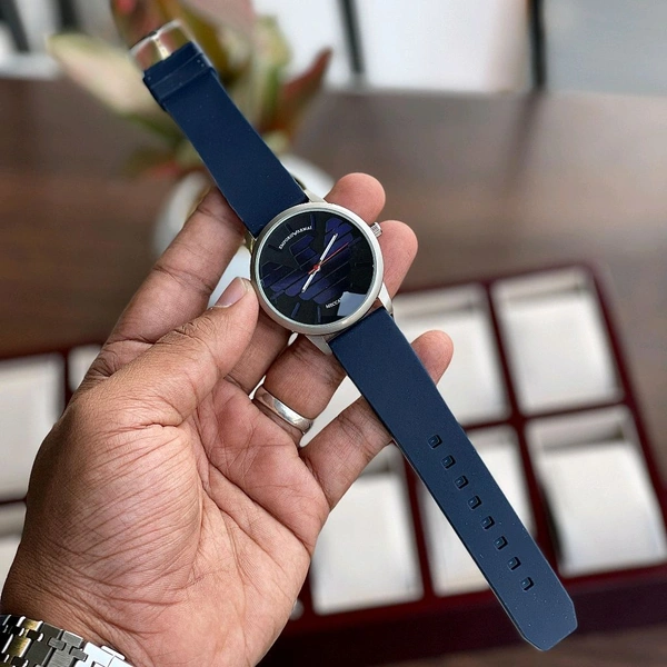 Buy 1 Get 1 Free Offer | Emporo Armai Quartz Movement Watch With High Quality Strap Best finishing Body & Case - SRV1