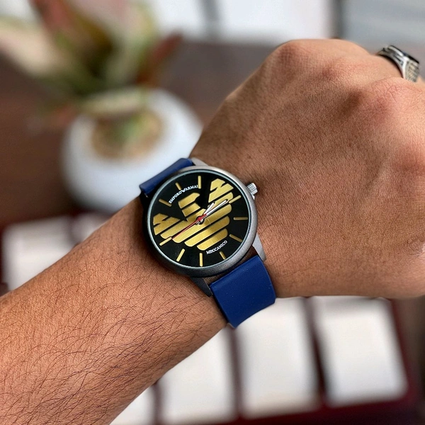 Buy 1 Get 1 Free Offer | Emporo Armai Quartz Movement Watch With High Quality Strap Best finishing Body & Case - SRV5