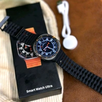 Galaxy Watch 7 Ultra Amoled Display 47mm IP68 Waterproof Bluetooth Call Compass Wireless Charger Smart Watch - Black, 1 Month Cybzone Warranty