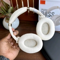 Wireless Over-Ear Headphones, BT 5 Foldable Headset, Dual Device Connection Upto 8-Hour Battery Life, For Travel Home Office - 1 Month Cybzone Warranty, Smoke White