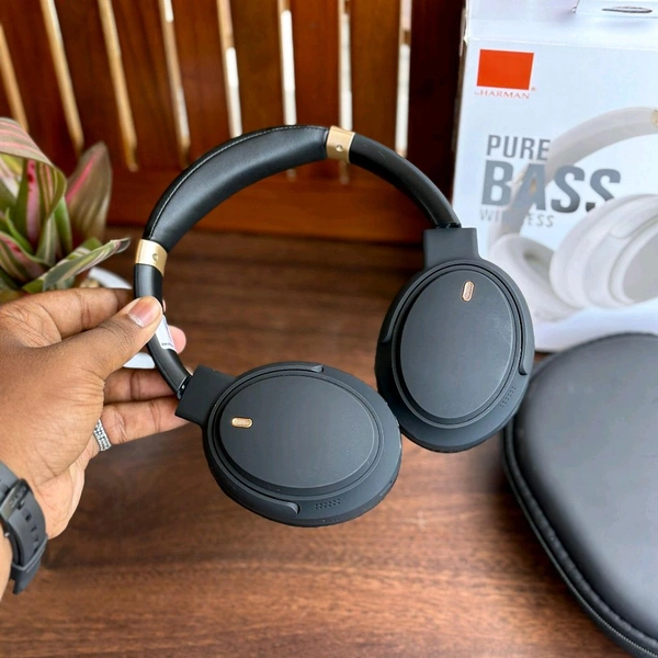 Wireless Over-Ear Headphones, BT 5 Foldable Headset, Dual Device Connection Upto 8-Hour Battery Life, For Travel Home Office - 1 Month Cybzone Warranty, Black