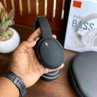 Wireless Over-Ear Headphones, BT 5 Foldable Headset, Dual Device Connection Upto 8-Hour Battery Life, For Travel Home Office - 1 Month Cybzone Warranty, Black