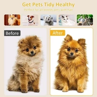 Honey Bee Dog Comb & Cat Comb New Pet Hair Cleaner Brush Cat Grooming Brush with Release Button and Pain Free, Easy to Remove Loose Undercoat, Pet Massaging Tool Suitable For Dog - Pack Of 1