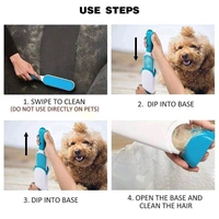 Pet Hair, Dust, Lint Remover for Clothing & Furniture and Sofa Home Couch pet - Double Sided, Self-Cleaning & Reusable mitt Remover, Dog cat Hair Remove