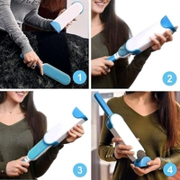 Pet Hair, Dust, Lint Remover for Clothing & Furniture and Sofa Home Couch pet - Double Sided, Self-Cleaning & Reusable mitt Remover, Dog cat Hair Remove