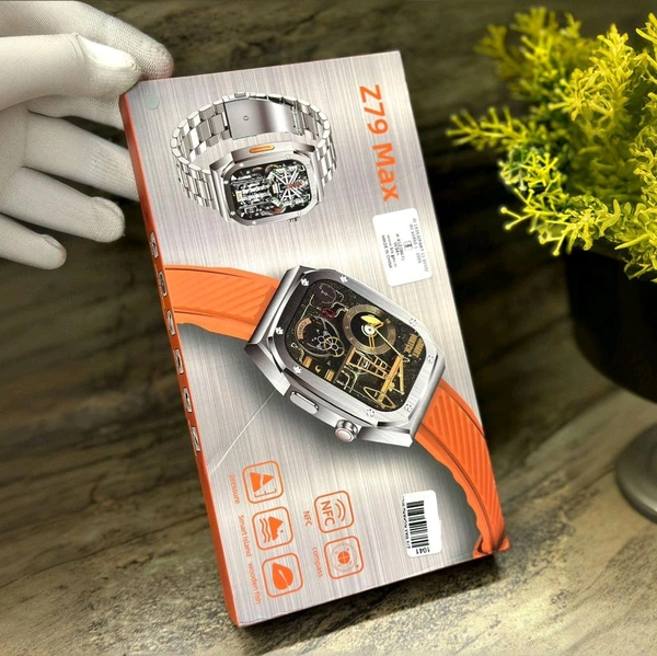 Smart Watch Z79 Max Watch, 2.1inch Hd 460MAH Battery Capacity, 100+ Sport Modes, Nfc Smart Watch - 1 Month Cybzone Warranty
