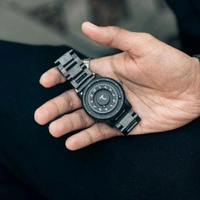 Magnetic Magnetic Ball Unique Watch For Men | New Fashionable Business Mens Watch Creative Unique Rotating Magnetic Beads Black Classic Watch Exquisite Watch - Arabic