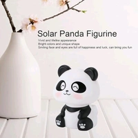 Solar-Powered Moving Panda Bobblehead Statue – Creative Dashboard Decor, Lucky Action Figure, Cute Toy, Showpiece for Decor, Office Desk, Car Interior Accessories and Gifting