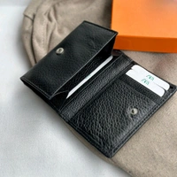Classic Men's Genuine Leather Wallet With Card Holder, Perfect For Personal Use And Gifting