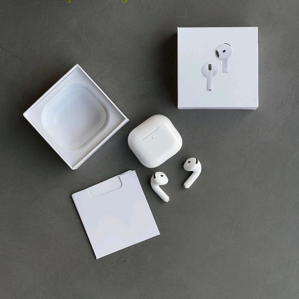 Tws 4 Bluetooth Earbuds with Charging Case - High-Quality Sound | Pop Up Window, Touch Seasor, 8 Hours Battery Backup, Prefect For Everyday Use - 1 Month Cybzone Warranty