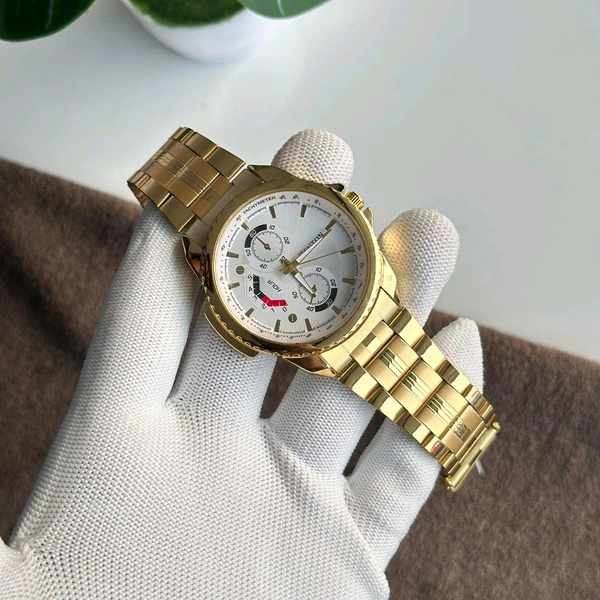Fenton Analog Quartz Movement Watch With High Quality Strap Best finishing Body & Case - White