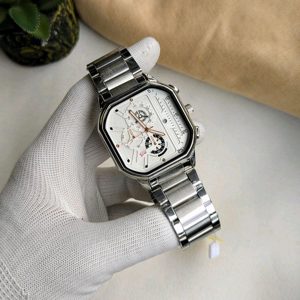 Most Demanded WooTime Analog Quartz Movement Watch With High Quality Strap Best finishing Body & Case - White
