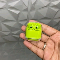 Transparent Design Wireless In-Ear Headphones, LED Power Display, High-Definition Sound Quality, Long Battery Life, Comfortable to Wear  - 1 Month Cybzone Warranty, Green