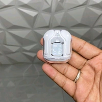 Transparent Design Wireless In-Ear Headphones, LED Power Display, High-Definition Sound Quality, Long Battery Life, Comfortable to Wear  - 1 Month Cybzone Warranty, White
