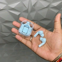 Transparent Design Wireless In-Ear Headphones, LED Power Display, High-Definition Sound Quality, Long Battery Life, Comfortable to Wear Wireless Earbuds, Suitable for Commuting Sports And All Kinds of Scenes, The First Choice of Gift Recommendation! - 1 Month Cybzone Warranty, Blue