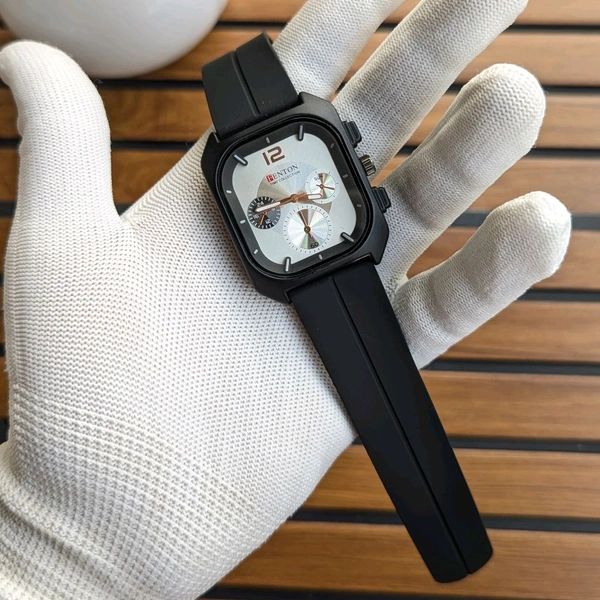 Fenton Analog Quartz Movement Watch With High Quality Strap Best finishing Body & Case - White