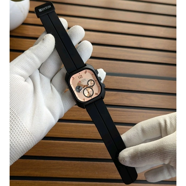 Fenton Analog Quartz Movement Watch With High Quality Strap Best finishing Body & Case - Rose Gold