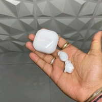 Wireless Earbuds, Wireless 5.0 With Microphone Charging Case, Long Lasting Playback, In Ear High Fidelity Stereo Earphones Suitable For IPhone And Android - White, 1 Month Cybzone Warranty