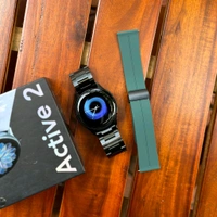 New Active 2 Smartwatch with Bluetooth Calling, 4 Premium Straps, Wireless Charging, Custom Watch Faces & Health Tracking - 1 Month Cybzone Warranty