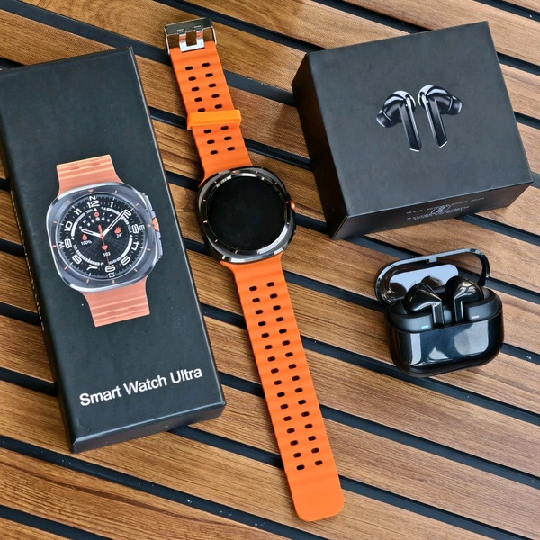 Most Awaited Budget Combo Offer: Watch 7 Ultra Smartwatch And Wireless Buds 3 Pro, Full Touch Screen, Fitness Tracker, Wireless Call Make/ Answer, Music Control, Message Notification, Best Gift - SRB3