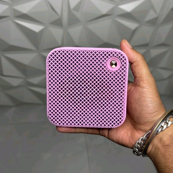Mini Portable Wireless Speaker with Heavy Bass, Dolby Atmos, & Lossless Audio – Ideal for Home, Travel, Parties - 1 Month Cybzone Warranty, Pink