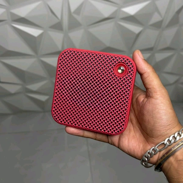 Mini Portable Wireless Speaker with Heavy Bass, Dolby Atmos, & Lossless Audio – Ideal for Home, Travel, Parties - 1 Month Cybzone Warranty, Red