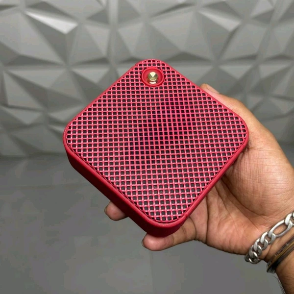 Mini Portable Wireless Speaker with Heavy Bass, Dolby Atmos, & Lossless Audio – Ideal for Home, Travel, Parties - 1 Month Cybzone Warranty, Red