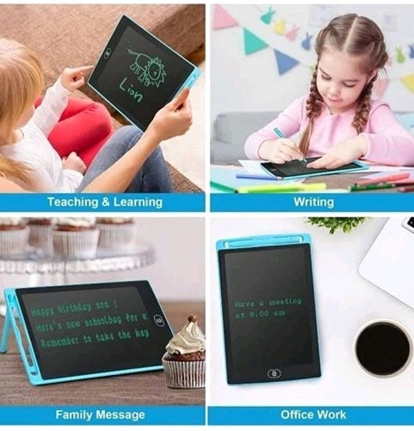 LCD Portable Writing Pad Tablet 8.5 Inch | Electronic Scribble Board with Lock Function for Kids & Adults - Pack Of 2