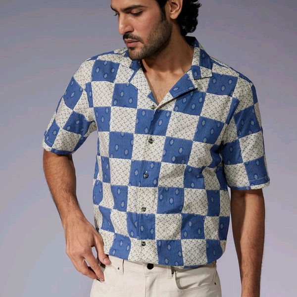 New Exclusive Cotton Half-Sleeve Printed Shirts for Men – Premium Quality - L