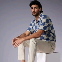 New Exclusive Cotton Half-Sleeve Printed Shirts for Men – Premium Quality - L