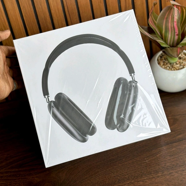 Headphones MAX – Premium Quality Wireless Headphones with Heavy Sound Quality, Magnetic Cushions, Case & Net Cloth Headband - 1 Month Cybzone Warranty, Black